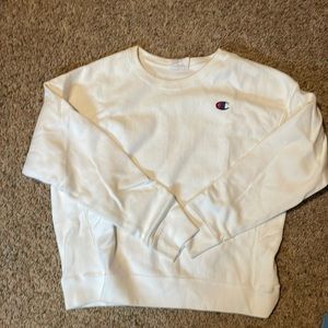 Large White Champion Crewneck